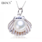 Freshwater Pearl Necklace 925 Sterling Silver Women Engagement Gift