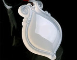 Chalcedony Pendant Ice Agate Heart-shaped Amulet