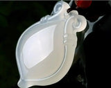 Chalcedony Pendant Ice Agate Heart-shaped Amulet