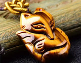 Tiger Eye Stone Maitreya Buddha Pendant Charm Avalokitesvara Collection