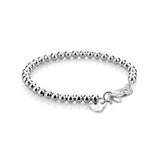 925 Silver Beads Bracelet For Woman & Girl