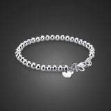 925 Silver Beads Bracelet For Woman & Girl
