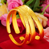 18k Women's Cloud Pattern Bracelet Chinese Traditional Fine Jewelry