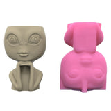 3D Alien Silicone Mold for Succulent Pot Candle Holder