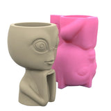 3D Alien Silicone Mold for Succulent Pot Candle Holder