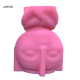 3D Alien Gypsum Silicone Mold for Succulent Plants Pot Candle Holder