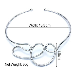 Geometric Alloy Chokers Necklaces For Women Punk Jewelry Statement