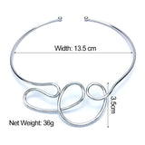Geometric Alloy Chokers Necklaces For Women Punk Jewelry Statement
