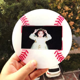 Geometric Baseball Photo Frame Silicone Mold for DIY Craft
