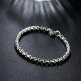 Geometric 925 Sterling Silver Bracelet, Fashion Gift for Lady Girls