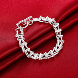 Geometric 925 Sterling Silver Bracelet for Women