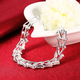 Geometric 925 Sterling Silver Bracelet for Women