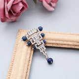 Geometric Brooches Beads Charm Crystal Rhinestone Pins Jewelry