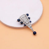 Geometric Brooches Beads Charm Crystal Rhinestone Pins Jewelry