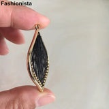 Geometric Charms Pendant 26x43mm Rhombus Necklace Earrings Findings