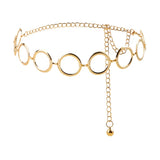Geometric Circle Metal Belts Europe United States Waist Chain
