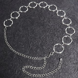 Geometric Circle Metal Belts Europe United States Waist Chain