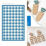 Geometric Clay Silk Screen Reusable Print DIY Printing on Clay Jewelry
