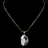 Colorful Enamel Pendant Necklace Stainless Steel Chain NZZZ387