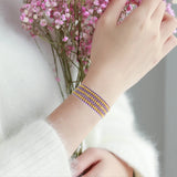 Geometric Copper Beads Wrap Bracelets for Women