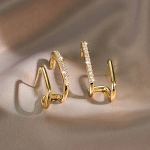 Geometric Earrings 925 Sterling Silver
