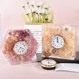 Clock Ornaments Crystal Resin Mold DIY Table Clock Pendulum Silicone Mold