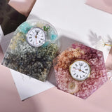 Geometric European Clock Ornaments Crystal Epoxy Resin Mold
