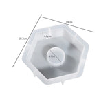 Geometric Clock Epoxy Resin Mold for Home Office Decor
