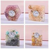 Geometric Clock Epoxy Resin Mold for Home Office Decor