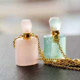 Geometric Gems Essential Oil Diffuser Pendant Necklace