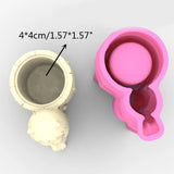 Geometric Girl Barrel Gypsum Silicone Molds Storage Box Mold