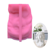 Geometric Girl Gypsum Silicone Mold for Succulent Flower Pot