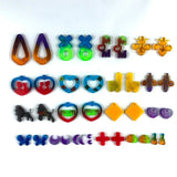 Geometric Hand-drop Glue Mold Earring Pendant Making