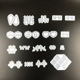 Geometric Hand-drop Glue Mold Earring Pendant Making