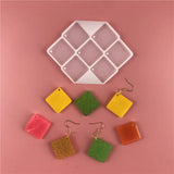 Geometric Hand-drop Glue Mold Earring Pendant Making