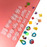 Geometric Hand-drop Glue Mold Earring Pendant Making