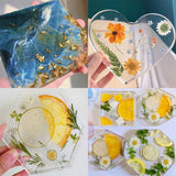 Heart Cloud Coaster Silicone Mold for DIY Epoxy Resin Tray Jewelry Making