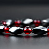 Hematite Bracelets Charm Red Beads Elastic String Bracelet