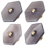 Hexagon Agate Slice Cabinet Pulls Knobs Brass Handle