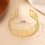 Geometric Hollow C Bracelet Plating Jewelry Party Gift