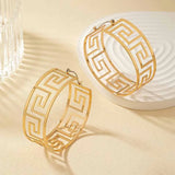 Geometric Hollow C Bracelet Plating Jewelry Party Gift