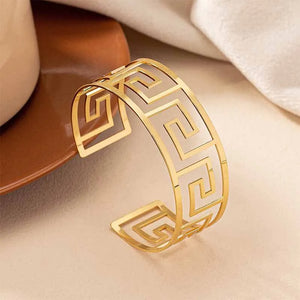 Geometric Hollow C Bracelet Plating Jewelry Party Gift