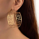 Geometric Hollow C Bracelet Plating Jewelry Party Gift