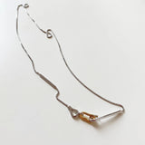 Geometric Clasp Necklace S925 Box Chain Choker Necklace in 925 Sterling Silver