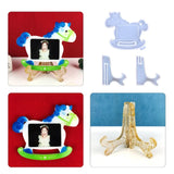 Geometric Horse Photo Frame Silicone Mold for Epoxy Resin Jewelry Making