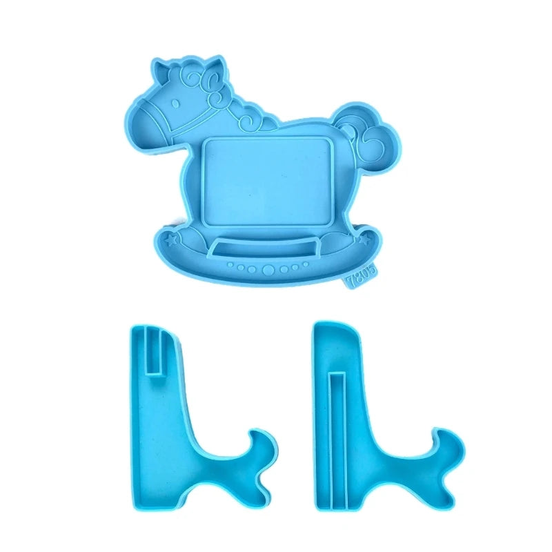 Geometric Horse Photo Frame Silicone Mold for Epoxy Resin Jewelry Making