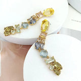 Irregular Translucent Long Earrings