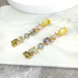 Irregular Translucent Long Earrings