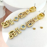 Irregular Translucent Long Earrings
