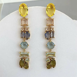 Irregular Translucent Long Earrings